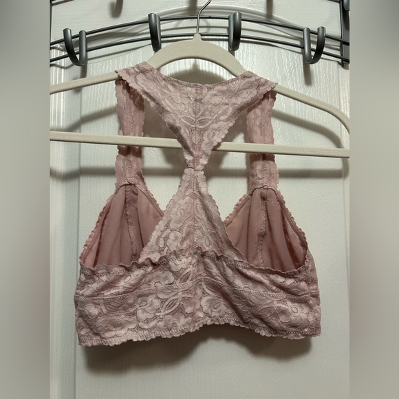 INTIMATELY Free People womens M galloon lace racerback bralette cottagecore boho - Picture 2 of 15